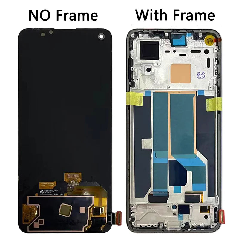 6.43"New AMOLED For OnePlus Nord 2 5G LCD Display Touch Screen Digitizer Panel Assembly Nord2 5G DN2101 DN2103 Display  OnePlus phone repair parts