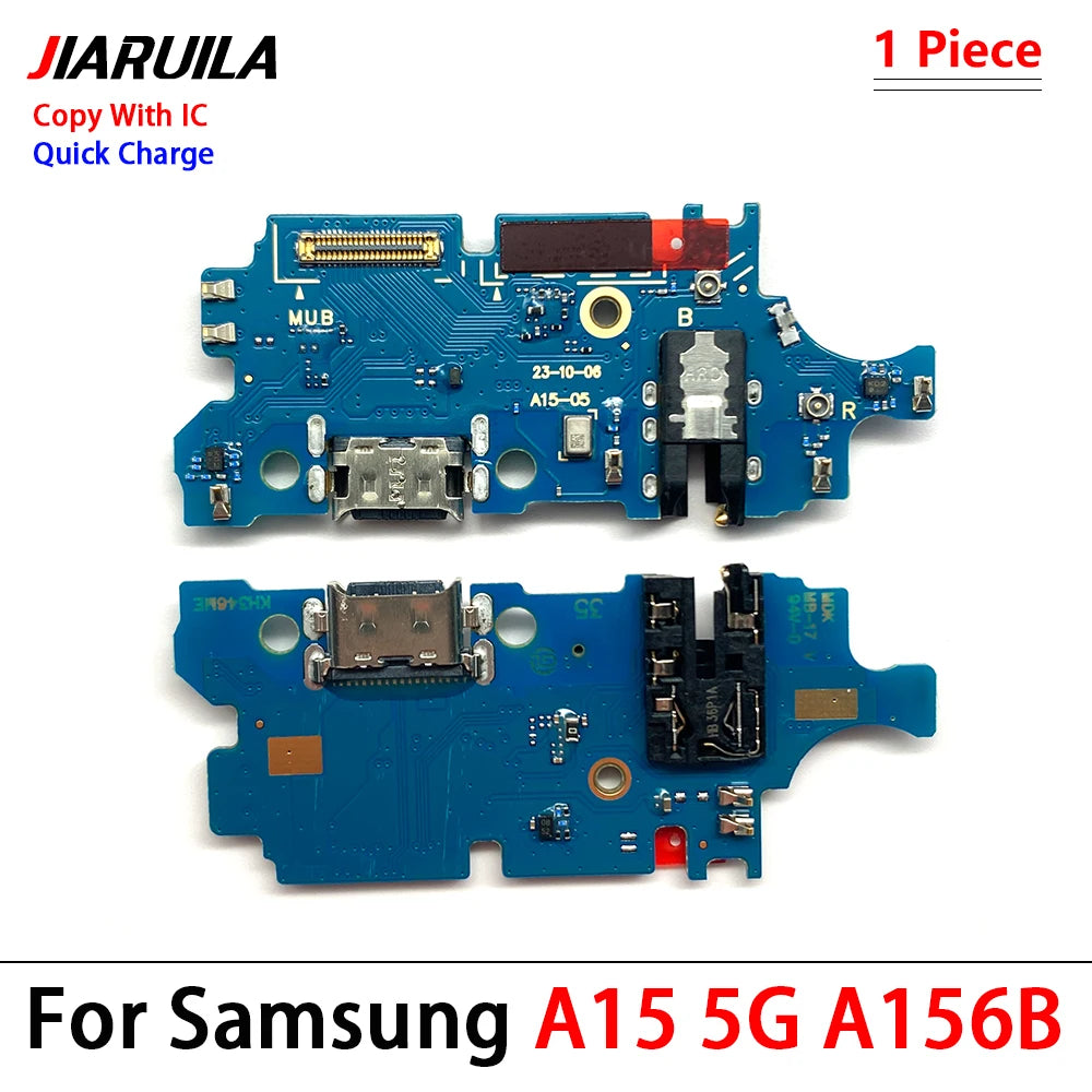 50Pcs, USB Charging Port Dock Charger Plug Connector Board Flex Cable For Samsung A05 A05s A15 A25 A35 A55 A06 A16 5G 4G Samsung phone repair parts