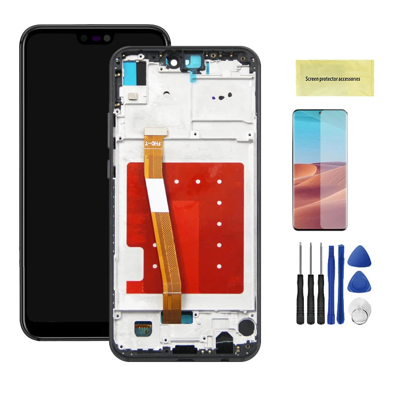 5.84" For Huawei P20 lite LCD Screen Display Touch Screen Digitizer Frame Full Nova 3e Replace ANE-l21 ANE-LX1 HUAWEI phone repair parts