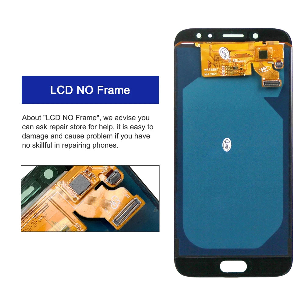 J730 Display Screen Replacement, for Samsung Galaxy J7 Pro 2017 J730 J730G J730GM Lcd Display Digital Touch Screen Assembly Samsung phone repair parts