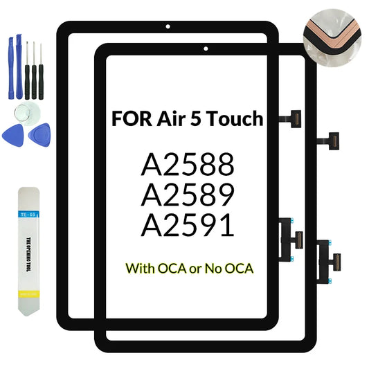 Orginal New Touch Screen For iPad Air 5 (5th generation) 10.9" 2022 TouchScreen Outer Glass Digitizer Sensor A2588 A2589 A2591  iPad repair parts