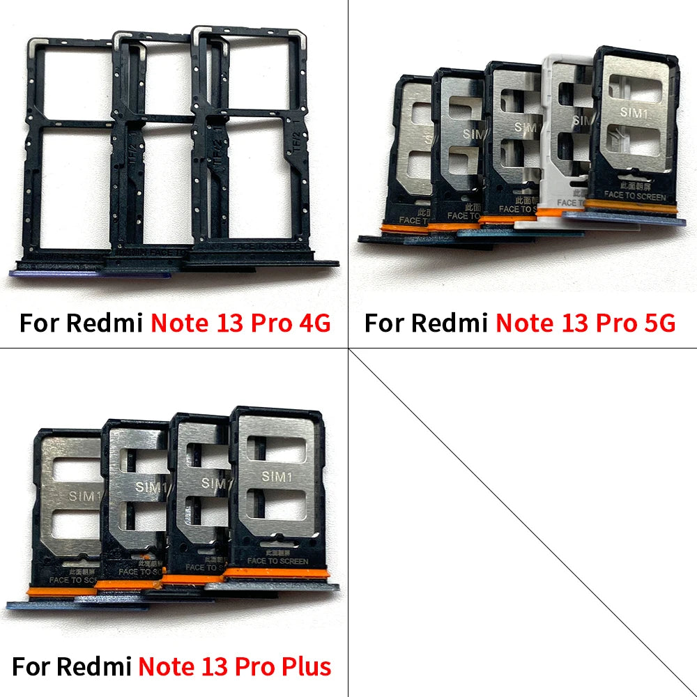 New For Xiaomi Redmi Note 13 Pro Plus 4G 5G SIM Card Tray Slot Holder Adapter Accessories  Xiaomi  Xiao mi phone repair parts