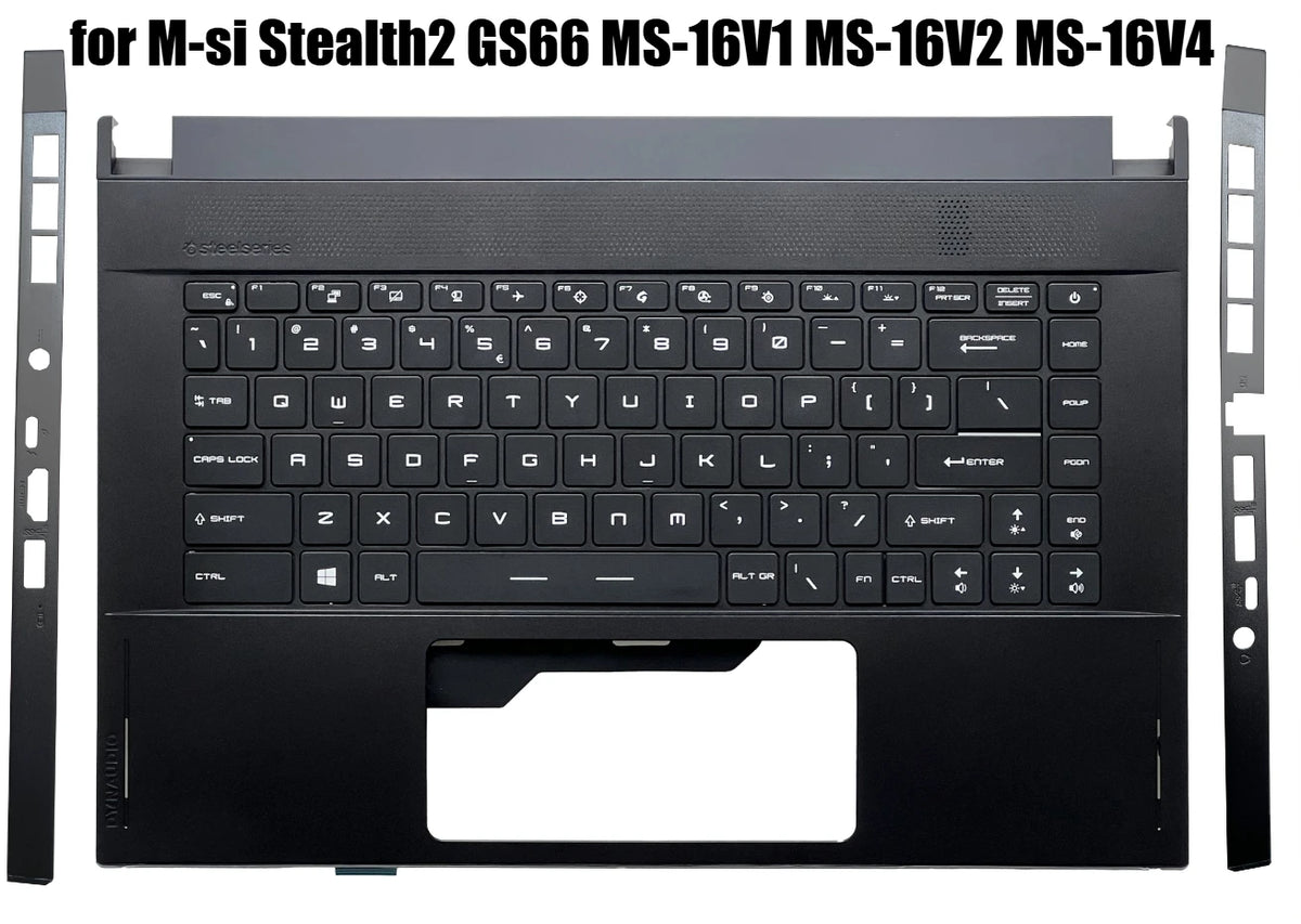 Cover case for MSI Stealth2 GS66 MS-16V1 MS-16V2 MS-16V4 Lcd  bezel frame upper palmrest topcase keyboard bottom hinge shell MSI laptop repair parts