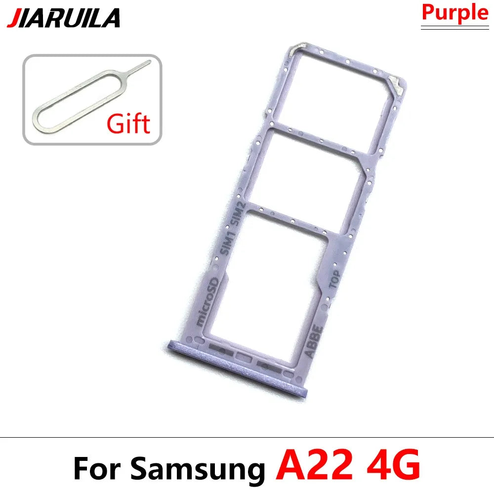 SIM Card Tray Slot Holder Adapter Accessories For Samsung A22 A32 4G 5G Replacement Spare Parts Samsung phone repair parts