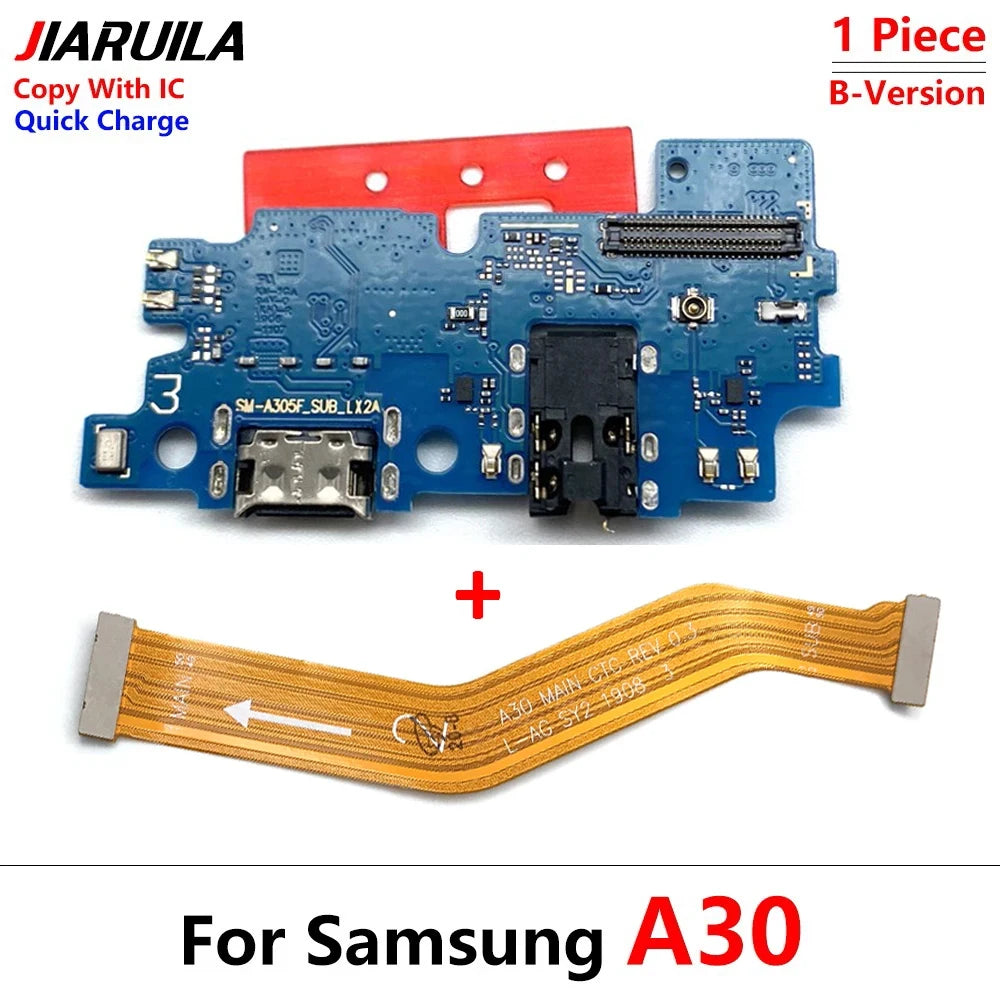 USB Charging Port Dock Charger Connector Main Board Flex Cable For Samsung A10 A20 A30 A50 A70 A31 A51 A71 A10s A20s A30s A21s Samsung phone repair parts