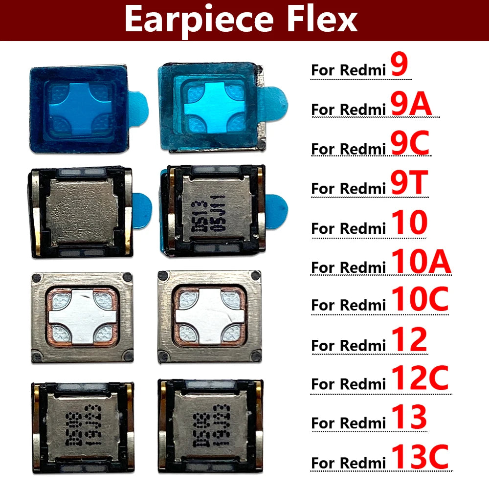 Front Top Earpiece Earphone Ear Speaker Sound Receiver For Xiaomi Redmi 9 9A 9C 9T 10 10A 10C 12 12C 13 13C 4G 5G Xiaomi  Xiao mi phone repair parts