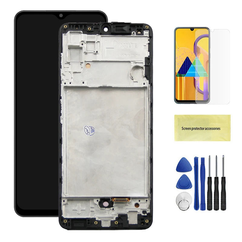 Amoled A32 A325F Screen for Samsung Galaxy A32 A325 A325F 325F/DS Lcd Display Digital Touch Screen with Frame Assembly Parts Samsung phone repair parts