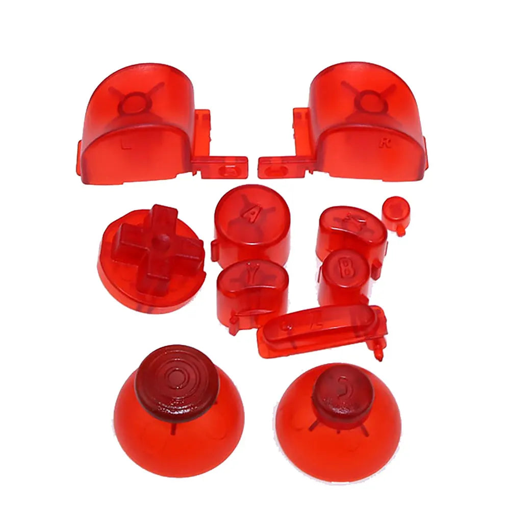 Full Set L R ABXY Z Keypads Buttons With 3D Thumbsticks Caps For GameCube For NGC D Pads Power ON OFF Buttons Game console repair parts