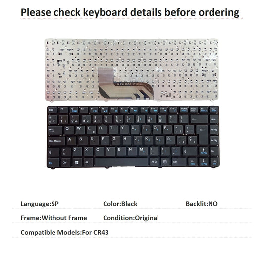 New Spanish Language  Keyboard For MSI CR43 Notebook PC Replacement Keyboard MSI laptop repair parts