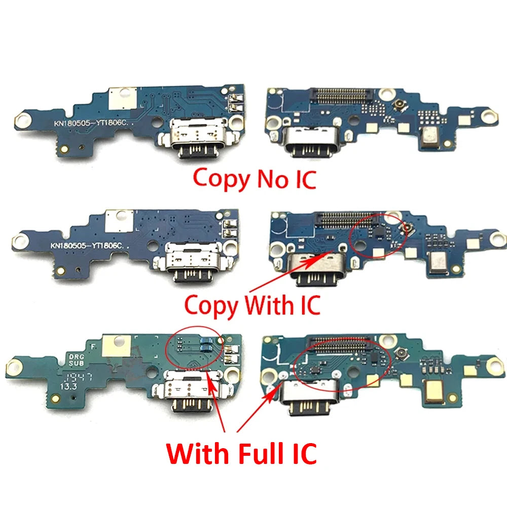 10Pcs, New For Nokia X6/ 6.1 Plus TA-1099/1103 USB Charge Port Jack Dock Connector Charging Board Flex Cable Nokia phone repair parts