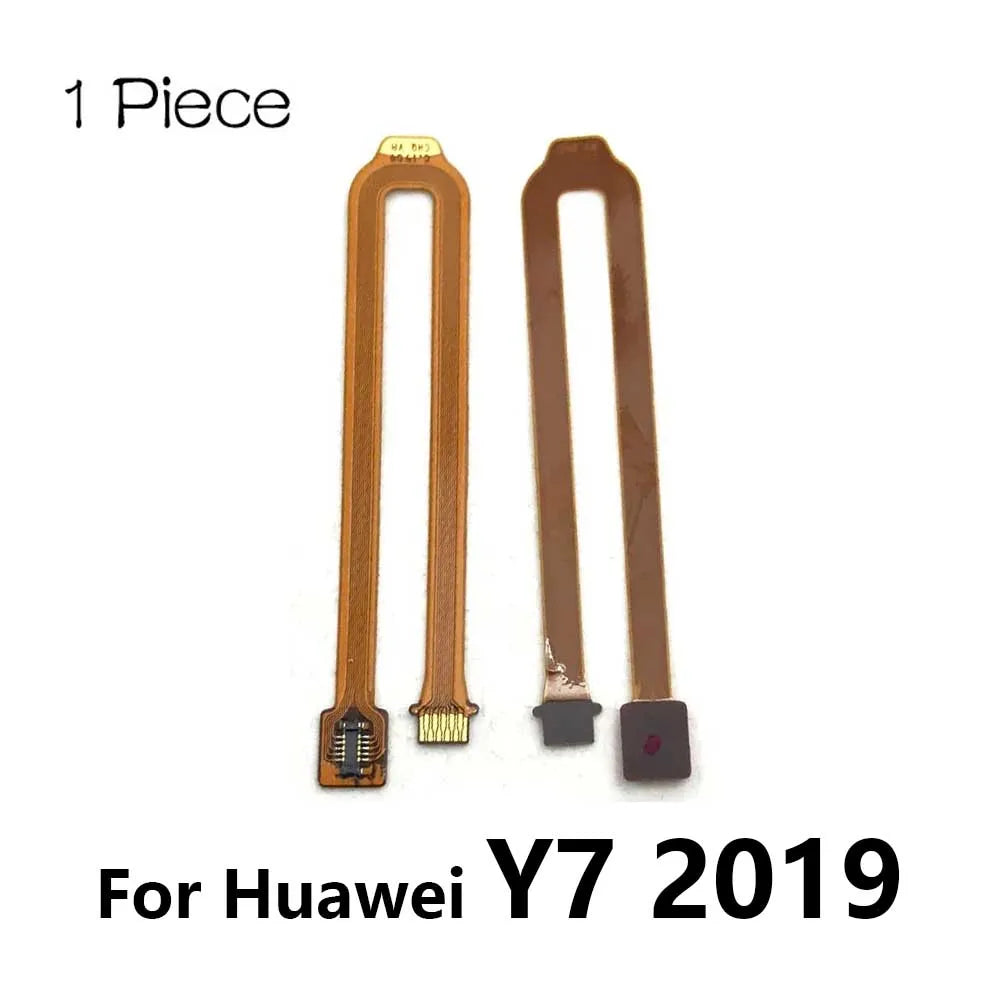 10Pcs,New Home Button Fingerprint Touch Id Sensor Connector Flex Cable For Huawei Y6P Y7P Y8s Y6 Y7 Y9 Prime 2017 2018 2019 2020 Huawei phone repair parts