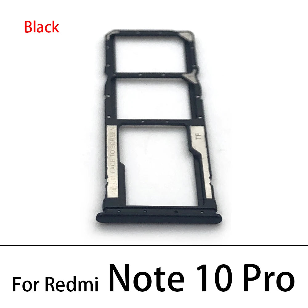 New SiM Card Tray For Xiaomi Redmi Note 10 10s Pro 5G SIM Card Slot SD Card Holder Adapter Replacement Parts  Xiaomi  Xiao mi phone repair parts