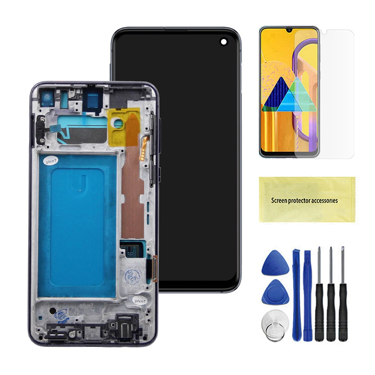 TFT LCD For Samsung S10E Display Touch Screen For Samsung S10E G970 G970F LCD Digitizer Assembly Replacement With Frame ﻿ Samsung phone repair parts