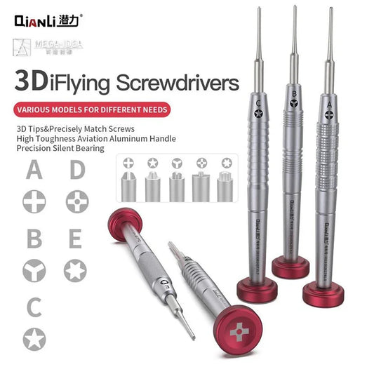 QIANLI 3D High Precision Magnetic Bolt Opening Driver for Iphone Android Mobile Phone Repair Disassemble Screwdriver Repair Tool Professional Repair Tools