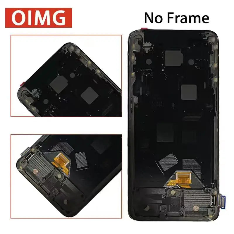 6.6 New AMOLED For Oppo Reno 10x Zoom CPH1919 LCD Display Touch Panel Digitizer For Reno10X Zoom PCCM00 Display with FingerPrint Oppo phone repair parts Realme phone repair parts