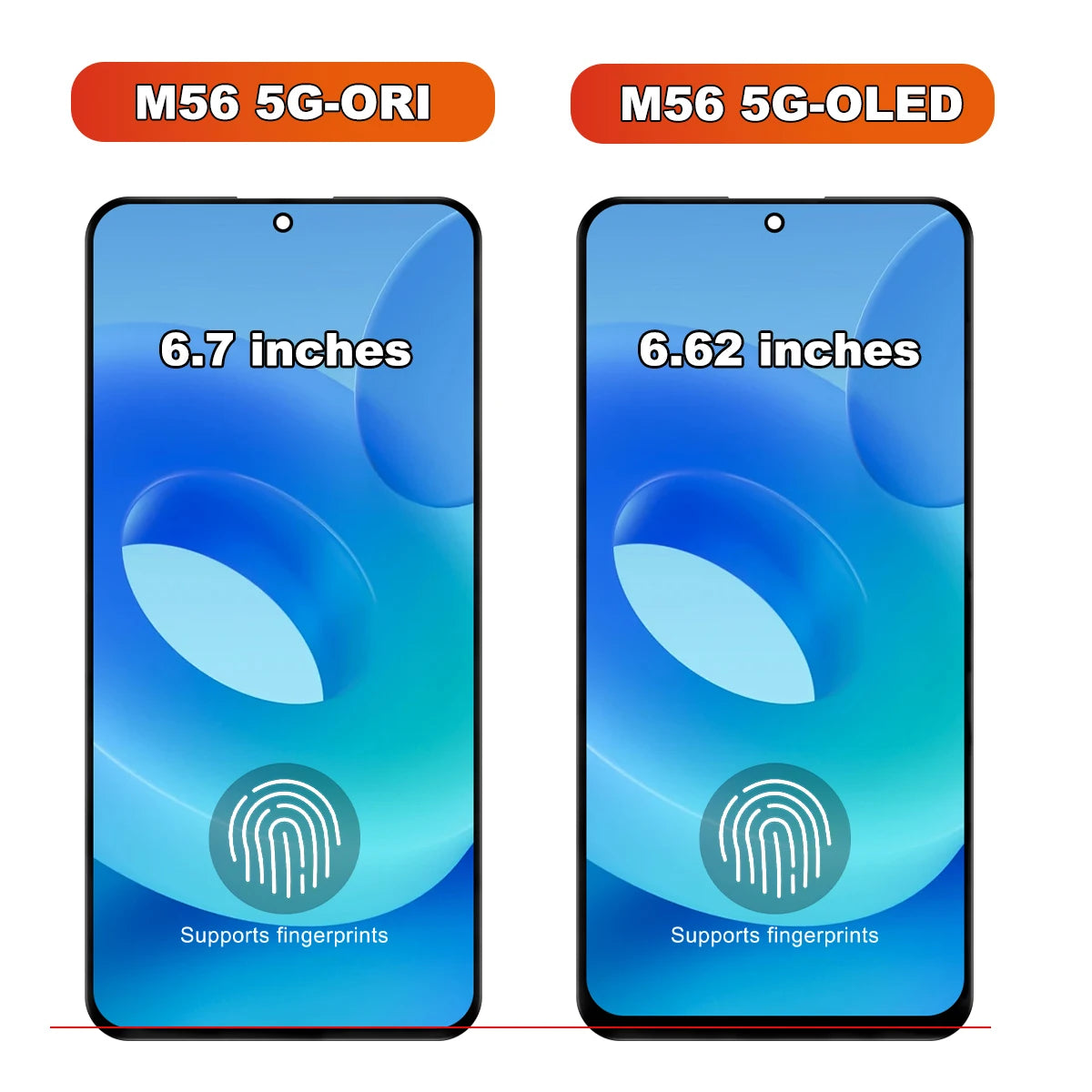 OLED For Samsung M56 5g SM-M566B/DS LCD Display Digital Screen Touch  Assembly For Samsung F16 5g Replacement Parts 100% Tested Samsung phone repair parts