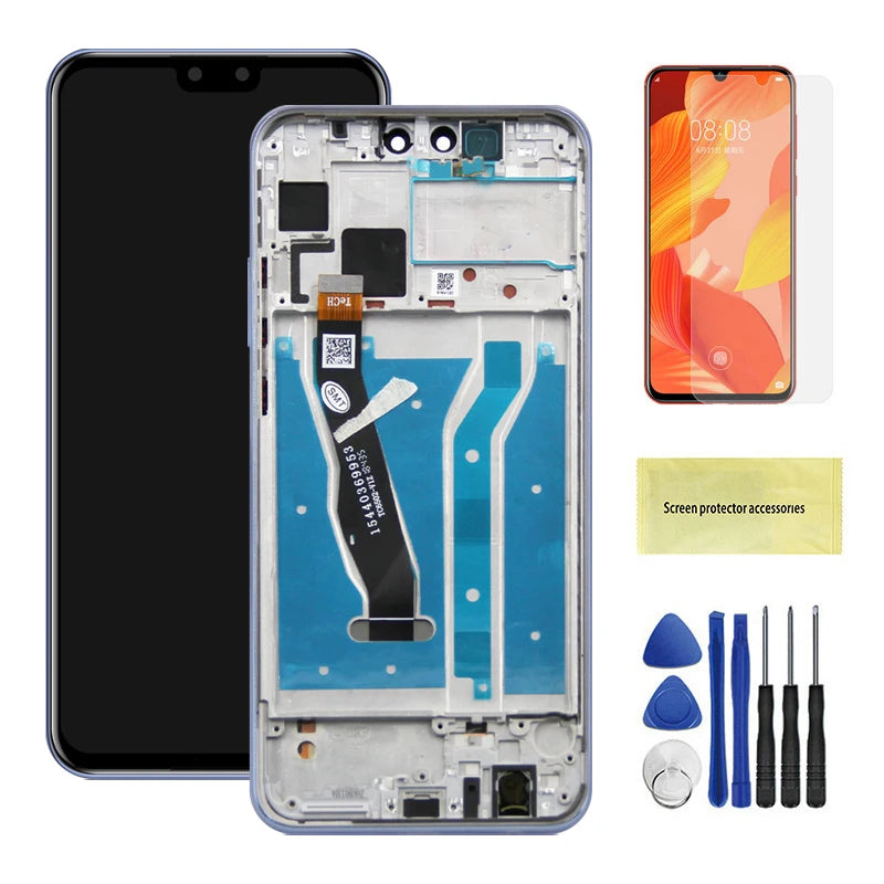 6.5" Screen Assembly for Huawei Y9 2019 JKM-LX1 LX2 LX3 Lcd Display Digital Touch Screen with Frame for Huawei Y9 2019 Assembly HUAWEI phone repair parts