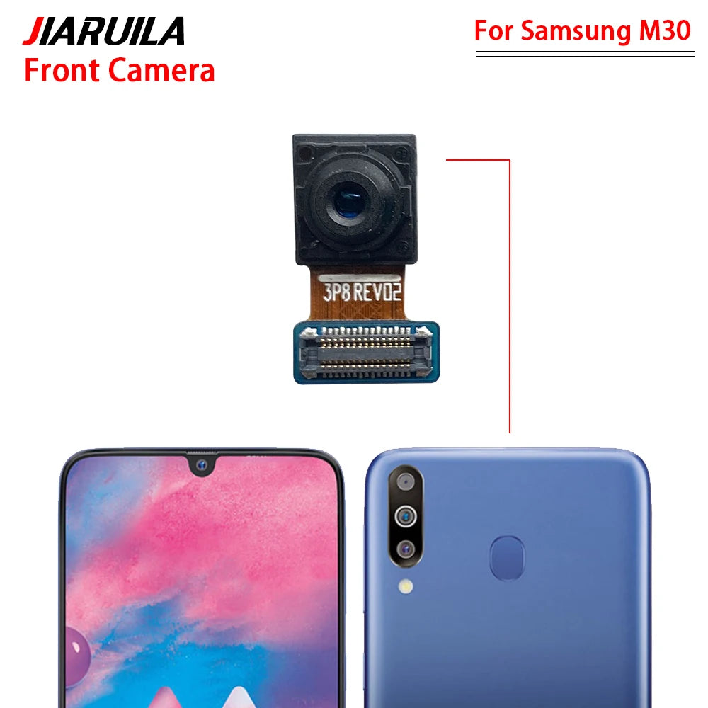 For Samsung M30 M13 M23 M53 M31 M32 M62 4G 5G Front Camera Flex With Back Rear Camera Module Flex Cable Samsung phone repair parts