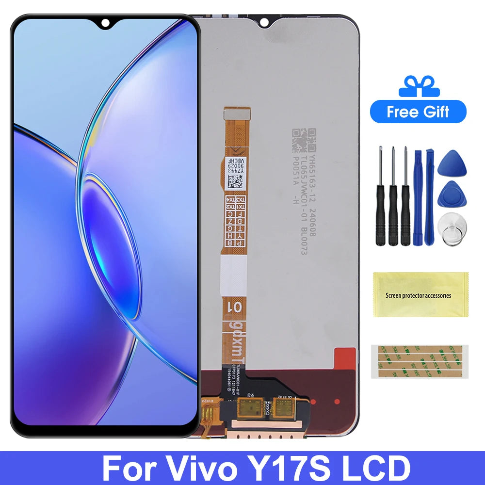 6.56'' Y17s Display Screen Repair For Vivo Y17S LCD V2310 Display Touch Digitizer Assembly Replacement Parts 100% Tested Vivo phone repair parts