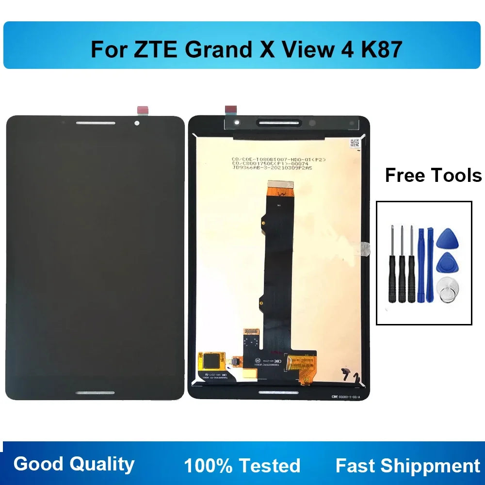 LCD Display Touch Screen Digitizer Assembly For ZTE Grand X View 4 K87 K87CA K87CC Pantalla Replacement Tablet repair parts
