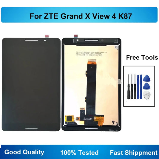 LCD Display Touch Screen Digitizer Assembly For ZTE Grand X View 4 K87 K87CA K87CC Pantalla Replacement Tablet repair parts