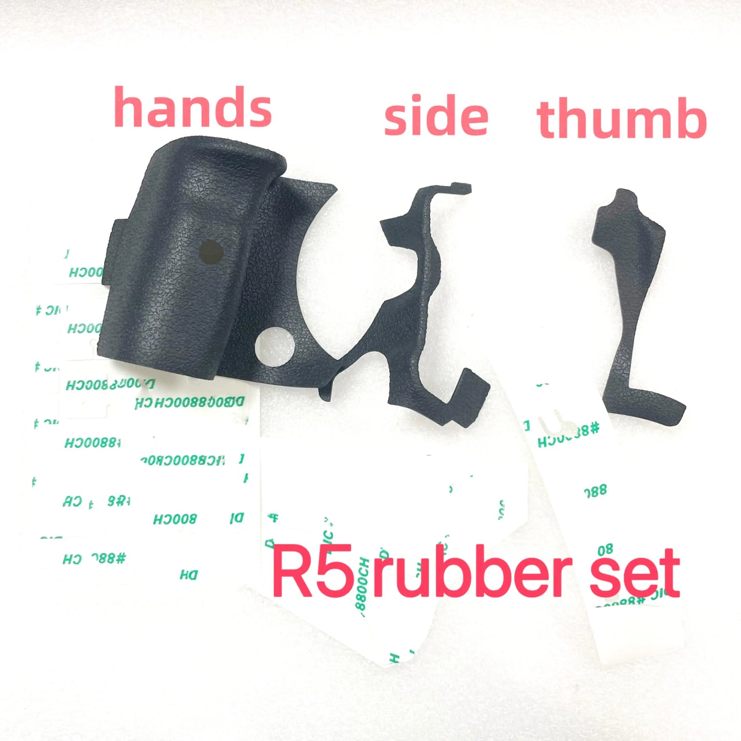 New EOS R5 Camera Body Rubber Set for Canon EOS R5 r5 Hands Grip Side Left Thumb Rubber Group Repair Parts  Digital Camera repair parts