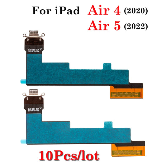 10Pcs Charging Port Flex Cable For iPad Air 4  Air 5  4G WIFI Version USB Charger Port Dock Connector Plug Socket Jack Ribbon iPad tablet repair parts