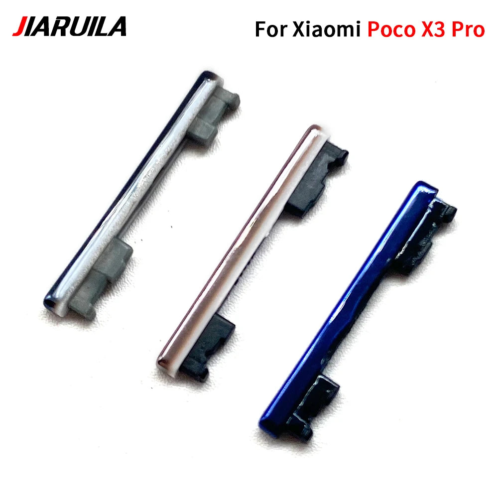 10Pcs, Side Power Button + Volume Side Button For Xiaomi Mi Poco X3 Pro GT M3  Xiaomi  Xiao mi phone repair parts