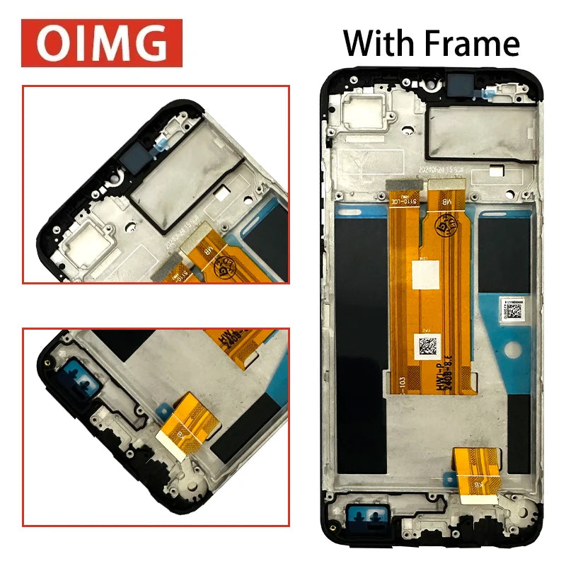 6.74“Tested For Oppo Realme C61 RMX3939 LCD Display Touch Screen Digitizer Assembly Realme C61 Display Replacement Oppo phone repair parts Realme phone repair parts