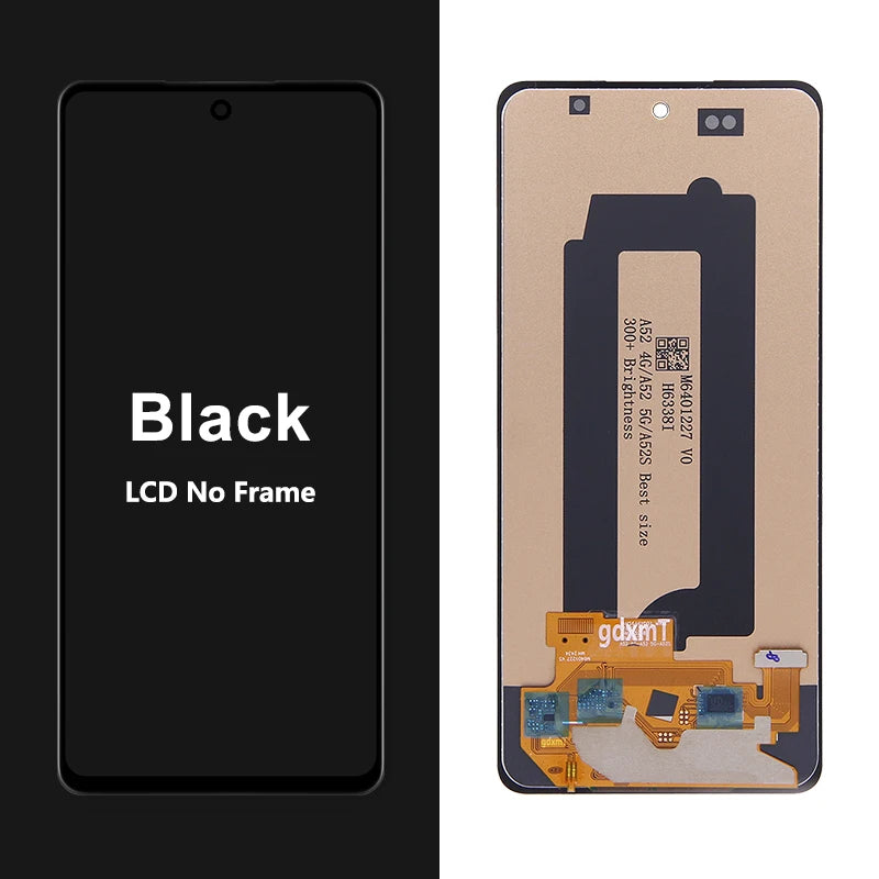 A52s 5G Display Screen for Samsung Galaxy A52s 5G A528 A528B A528B/DS Lcd Display Digital Touch Screen with Frame Replacement Samsung phone repair parts