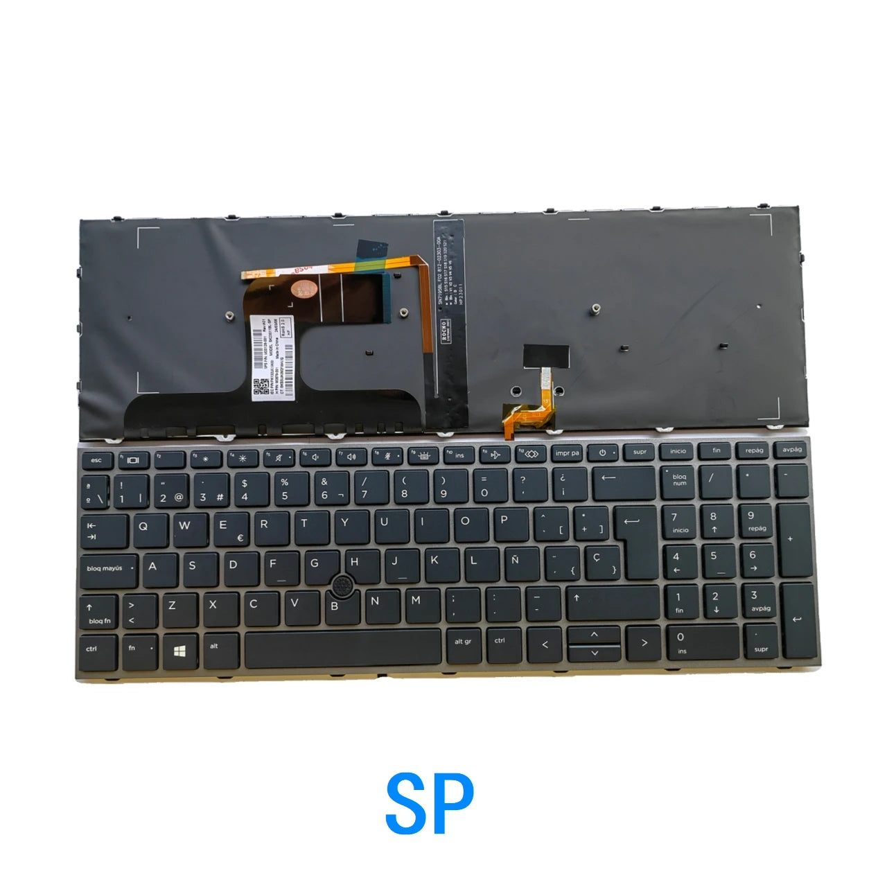 New US Spanish Language Backlit Keyboard For HP ZBOOK 17 G7 ZBOOK 17 G8 ZBOOK Fury 17 G7 Notebook PC Replacement Keyboard  HP laptop repair parts