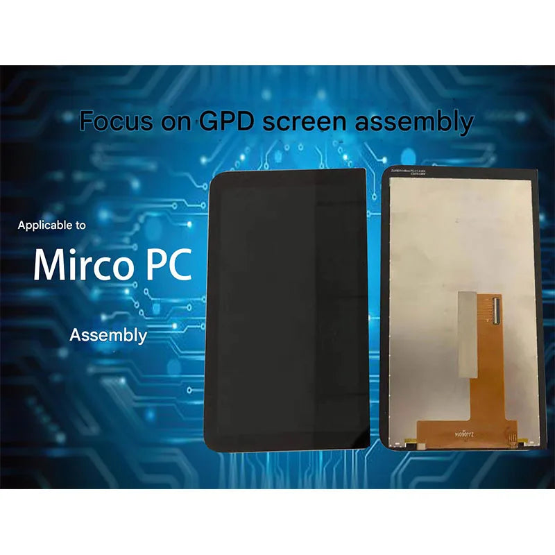 GPD Micro PC LCD Display Touch Screen Digitizer Assembly Replacement Game console repair parts