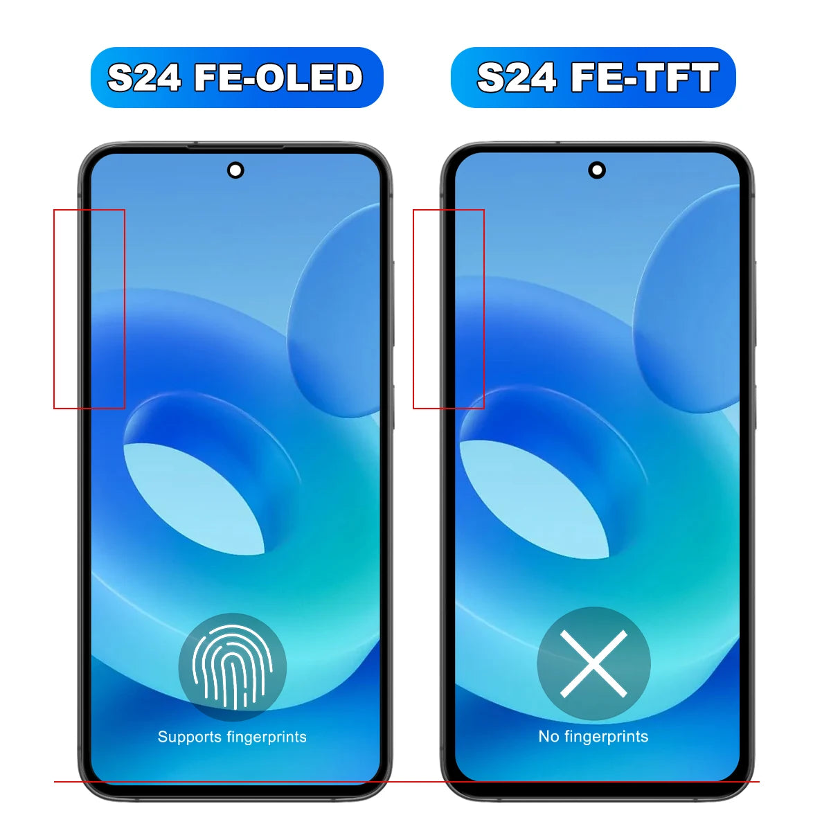 S24 FE For Samsung S24FE S721B S721U S721W S7210 LCD Display Touch Screen Digitizer Assembly Replacement Parts Samsung phone repair parts