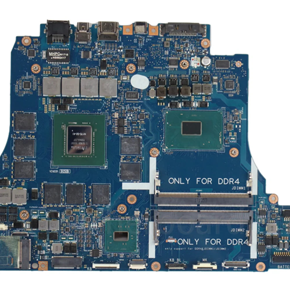 Laptop Motherboard For DELL Alienware 15 R3 17 R4 BAP10 LA-D751P With CPU I5-6300HQ I7-7700HQ GTX1060 GTX0170 GPU tested OK Dell laptop repair parts