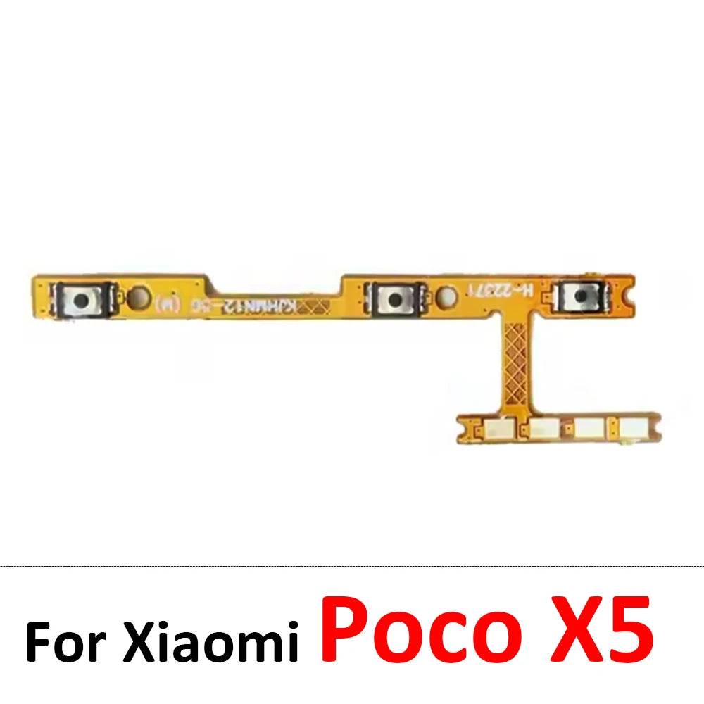 New For Xiaomi Poco F1 F2 F3 F4 F5 M3 M4 X3 X4 X5 X6 Pro 4G 5G GT Power Switch On / Off Button Volume Key Button Flex Cable  Xiaomi  Xiao mi phone repair parts