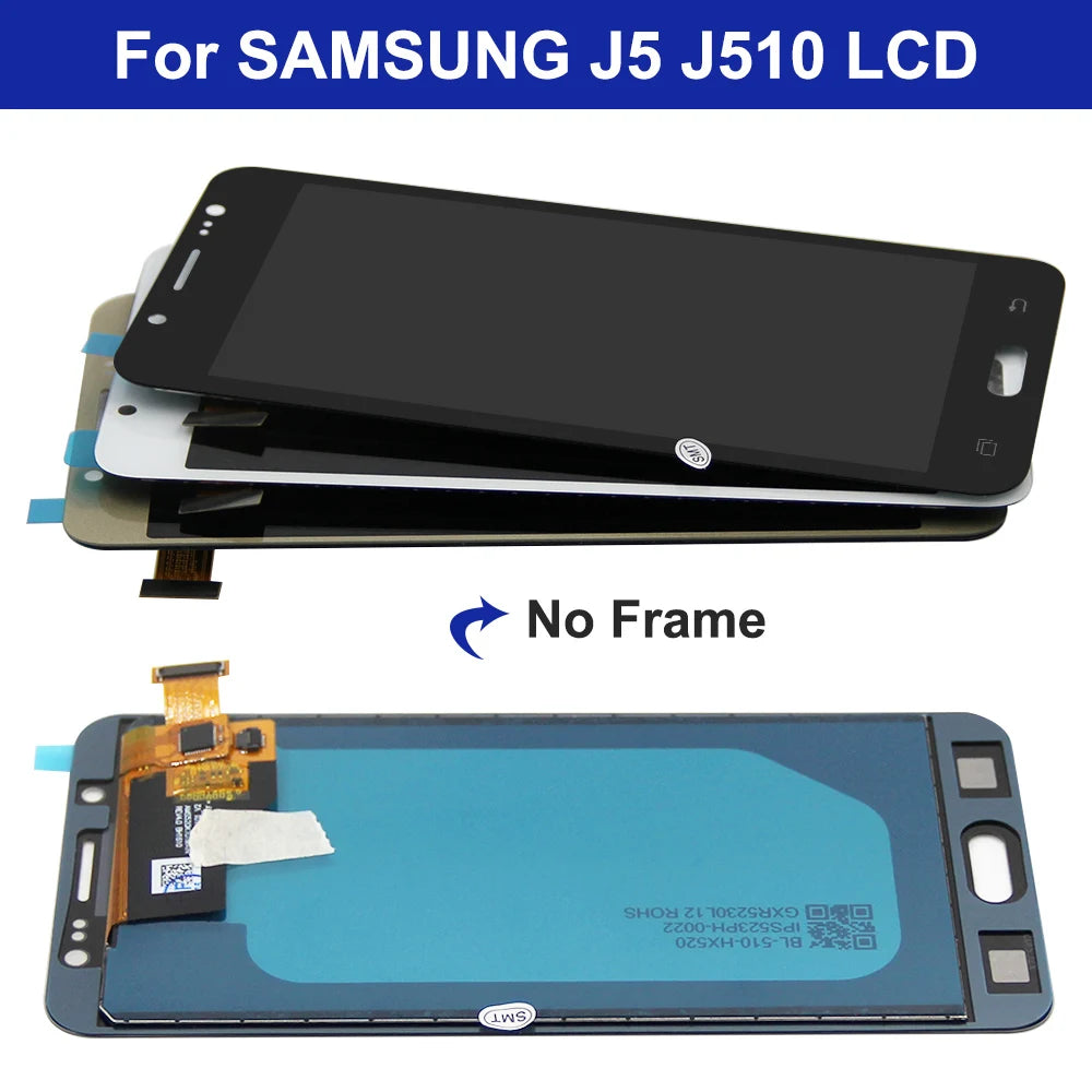 LCD For Samsung J5 2016 LCD Brightness Adjustbale LCD For Samsung Galaxy J5 2016 SM-J510F J510M J510 J510FN Display Touch Screen Samsung phone repair parts