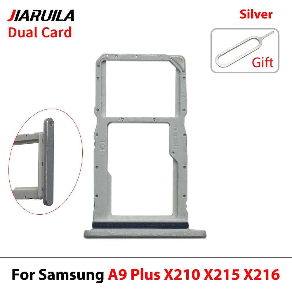 New For Samsung Tab A9+ A9 Plus 11" X210 X215 X216 SIM Card Tray Slot Micro SD Chip Holder Pocket Drawer Dual Single SIM Card Samsung phone repair parts