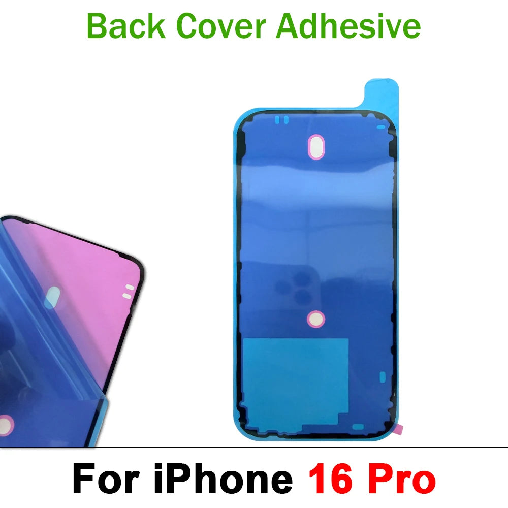 Back Cover Side Waterproof Seal Sticker For iPhone 15 16 17 Pro Max 15 Plus Air Front LCD Adhesive Seal Tape Glue Repair Sticker iPhone phone repair parts