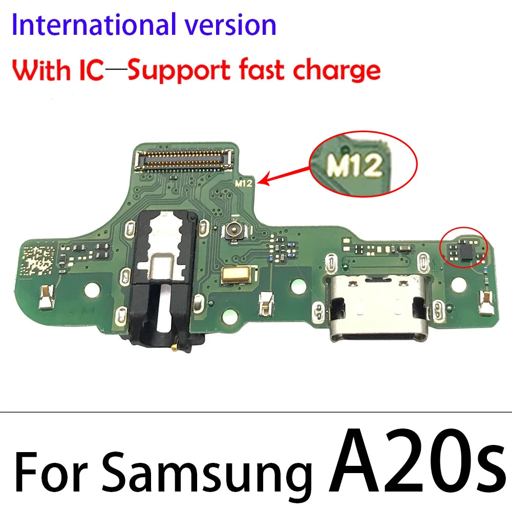 New USB Charging Port Dock Charger Connector Board Flex Cable For Samsung A51 A01 A11 A21s A31 A10 A20 A30 A50 A10s A20s Samsung phone repair parts