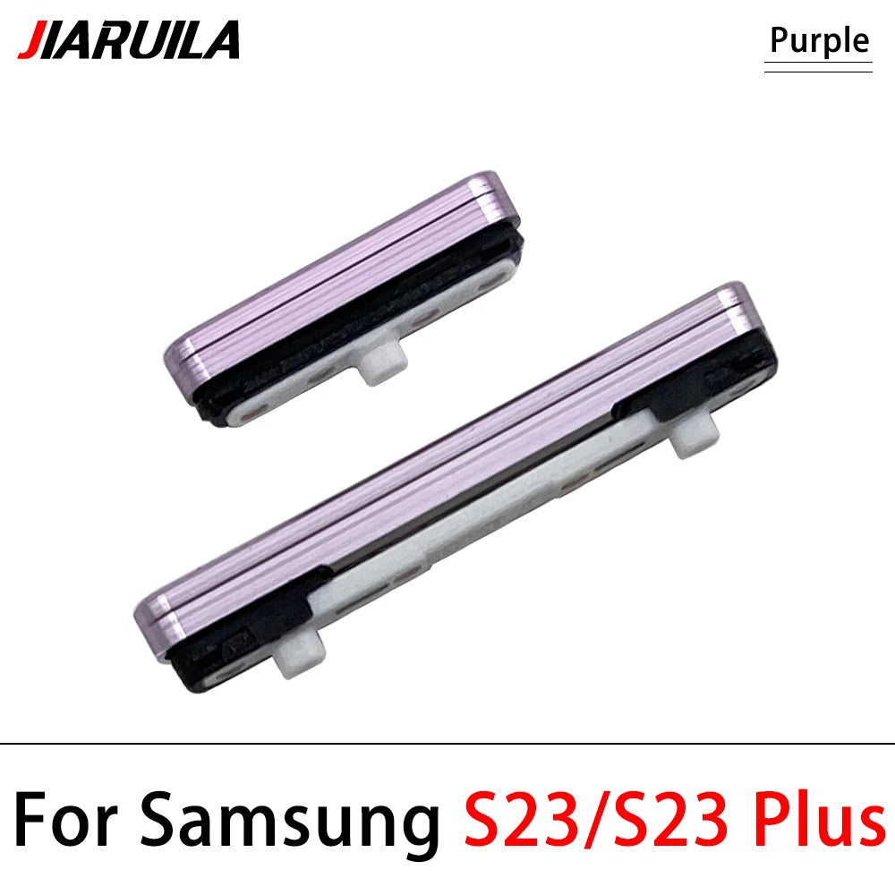For Samsung S22 S23 Plus Ultra 5G Power Button + Volume Side Button Key Replacement Parts Samsung phone repair parts