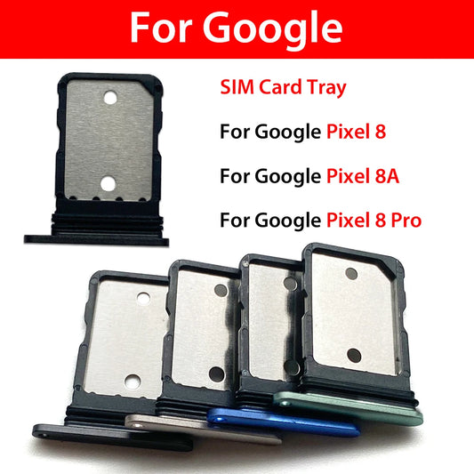 (Single Card) NEW For Google Pixel 8 / 8 Pro / 8A SIM Card Holder Tray chip slot drawe Holder Adapter Socket repair part Google Pixel Phone repair parts