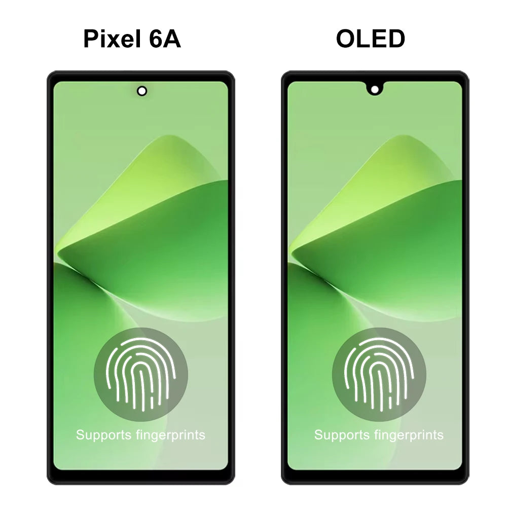 OLED  For Google Pixel 6A LCD Display Touch Digitizer Screen For Google Pixel 6a Lcd 6A Screen with frame 100% Tested Google phone repair parts