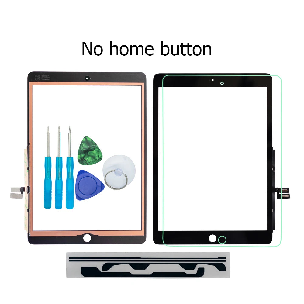 Touch Screen Digitizer Glass For iPad 7/8 2019/2020 A2197 A2198 A2200 A2270 A2428 With Home Button+Flex+Tools+tempered Glass iPad tablet repair parts