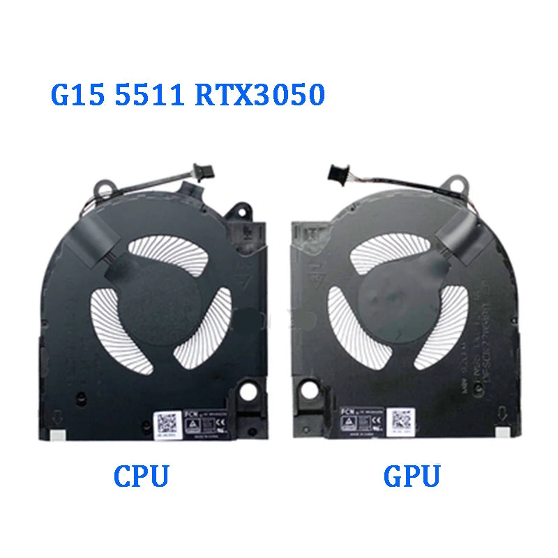NEW ORIGINAL Laptop CPU GPU Cooling Fan For DELL G15 5510 5511 5515 2021 RTX3050 RTX3060 RTX3070 CN-0203MH  Dell laptop repair parts