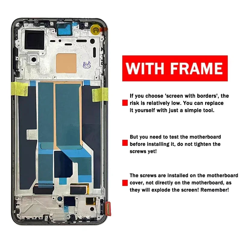 Super AMOLED For OnePlus Nord 2 5G DN2103 LCD Display Touch Screen Digitizer For One Plus Nord2 5G DN2101 Display  OnePlus phone repair parts