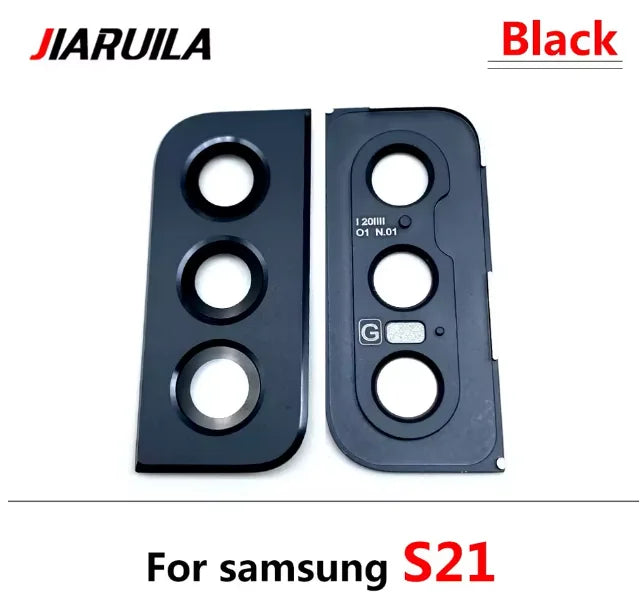 New Rear Camera Glass Lens Cover With Frame Holder For Samsung S20 S21 S22 S23 S24 S25 Plus Ultra 4G 5G Replacement Parts Samsung phone repair parts