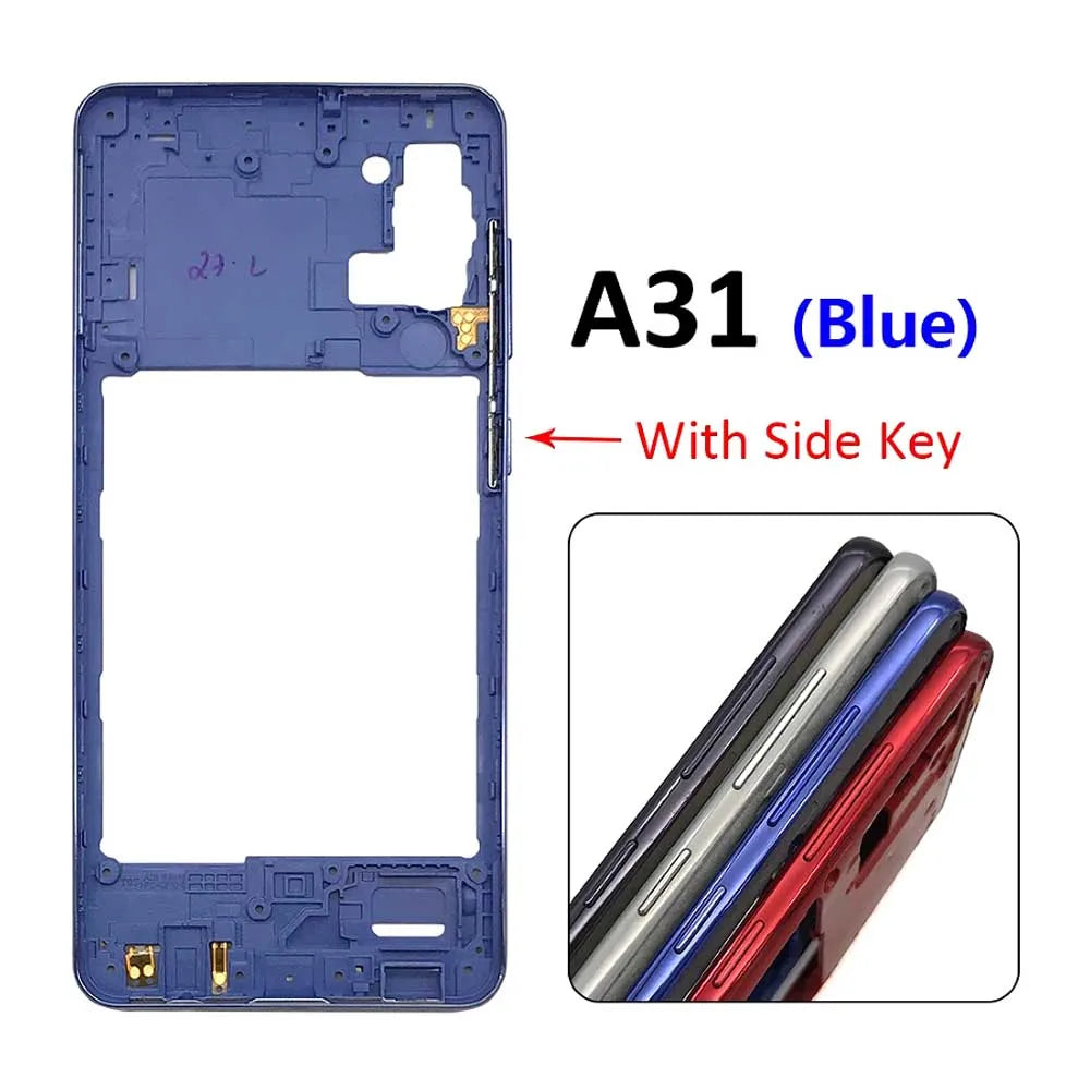 10Pcs/Lot, Middle Frame Bezel Middle Plate For Samsung A31 A41 A51 A71 Repair Parts Samsung phone repair parts