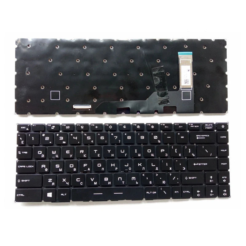 RU/US/SP/GR Keyboard For MSI Prestige 14 P14 Modern 14 15 GS66 GE66 GP66 P40 MS-14D3 MS-14D2 MS-14D1 With Per-Key RGB Backlight MSI laptop repair parts