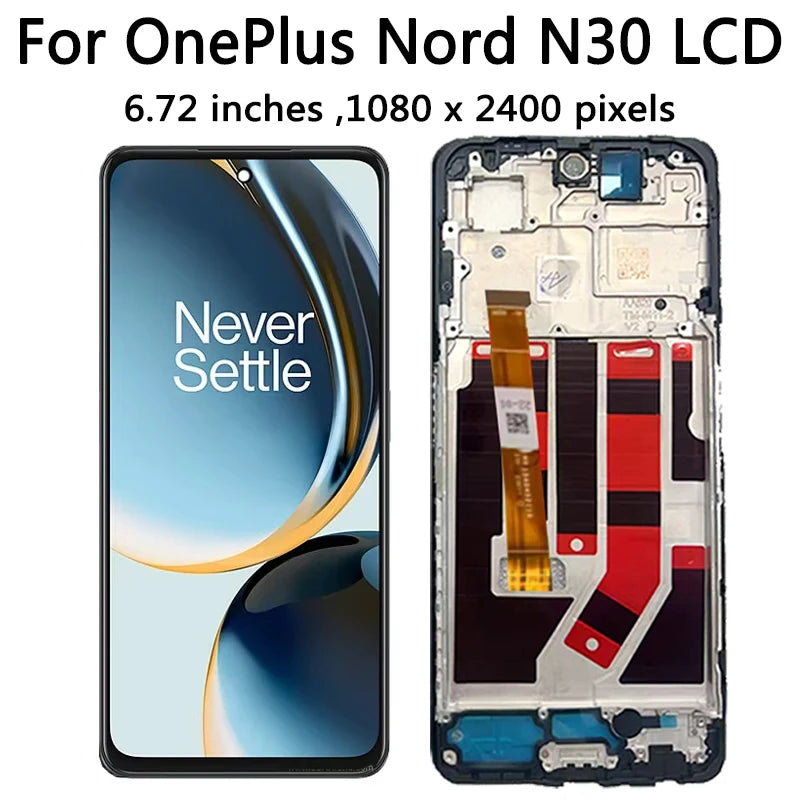 1+N30 5G Display Assembly For OnePlus Nord N30 5G LCD Display Screen Touch Panel Digitizer For One Plus Nord N30 Screen  OnePlus phone repair parts