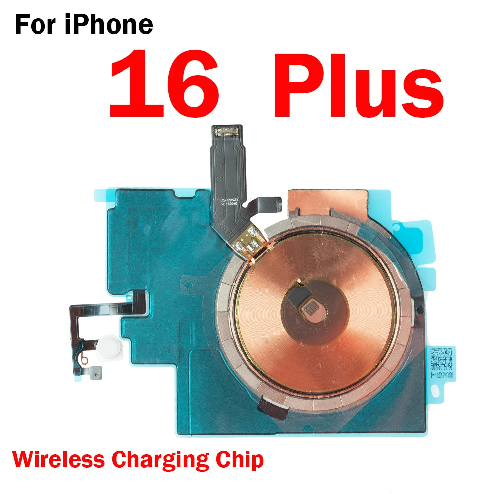 1pcs Wireless Charging Coil Flex Cable for iPhone 15 14 Plus 12 13 Pro Max Charger Panel Sticker WPC Pad Chip Volume Tape Parts iPhone phone repair parts